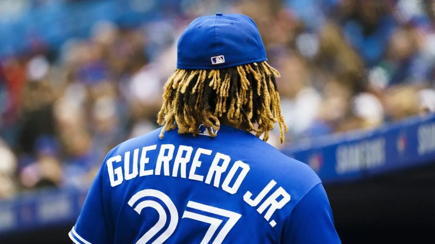 Vlad Guerrero Jr. In the Blue Jays alternate jersey. #MLB #27 #BlueJays