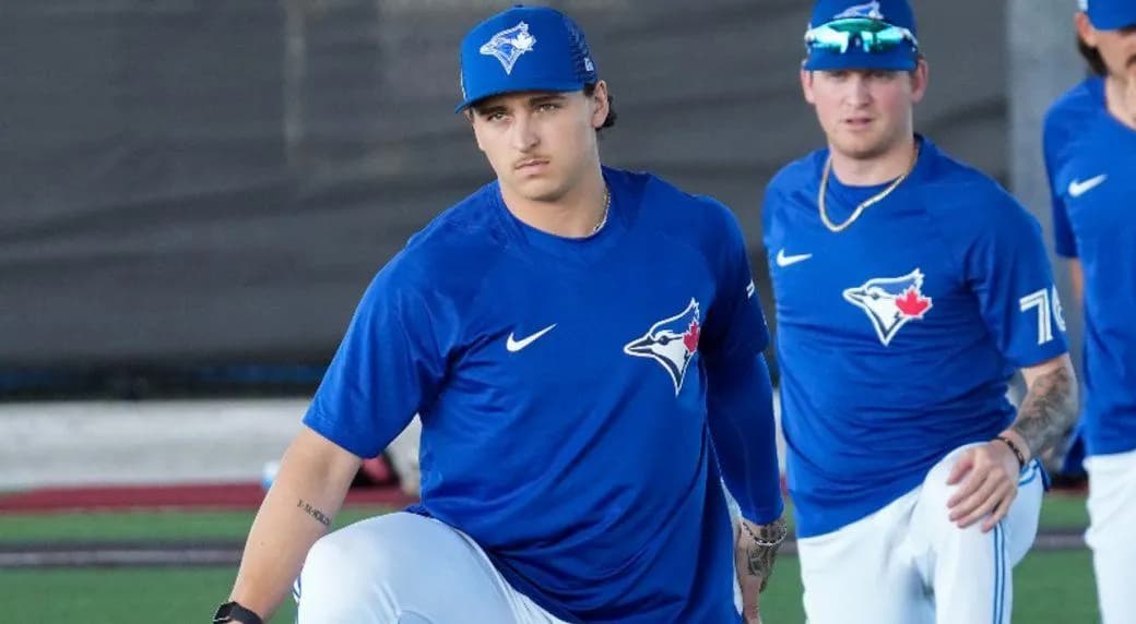 Tiedemann stretching #bluejays #mlb