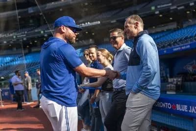 Schneider, Atkins and Shapiro #bluejays #mlb