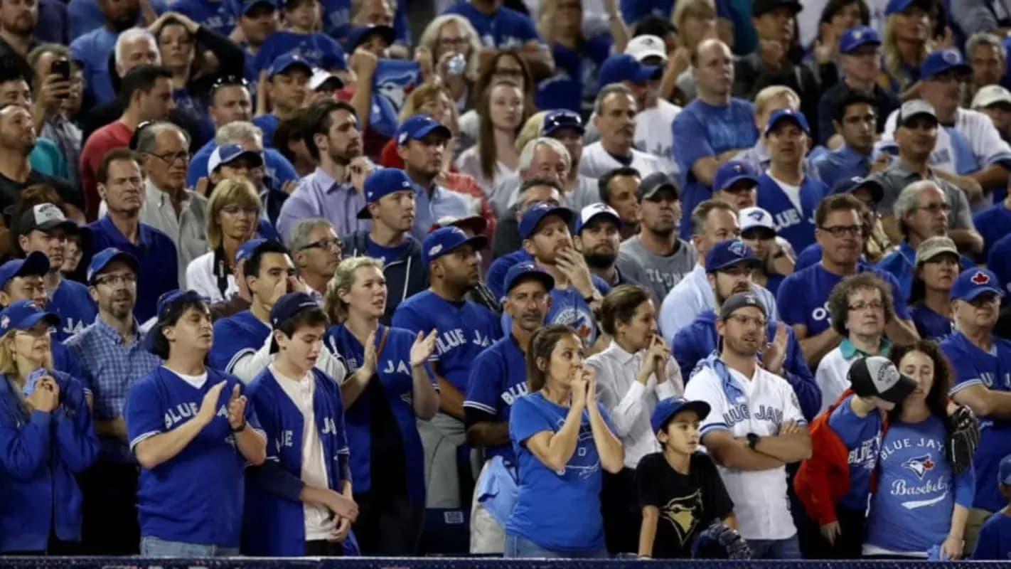 Blue Jays fans at the Rogers center #bluejays #mlb