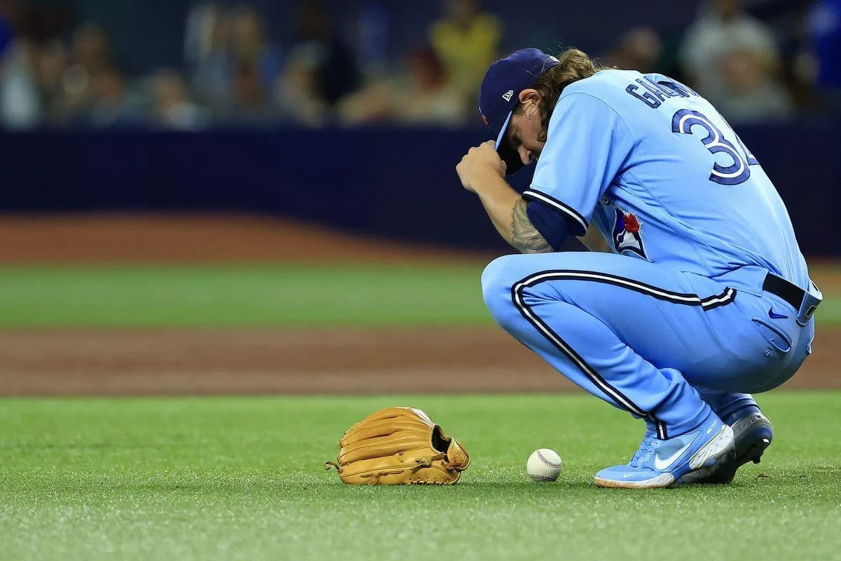 Gausman upset on the mound #bluejays #mlb