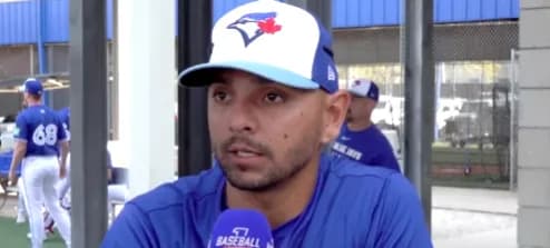 Blue Jays second baseman Andres Gimenez speaks about being traded #bluejays #mlb