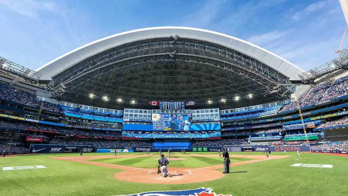 Blue Jays announce ceremony prior to game on Opening Day #bluejays #mlb