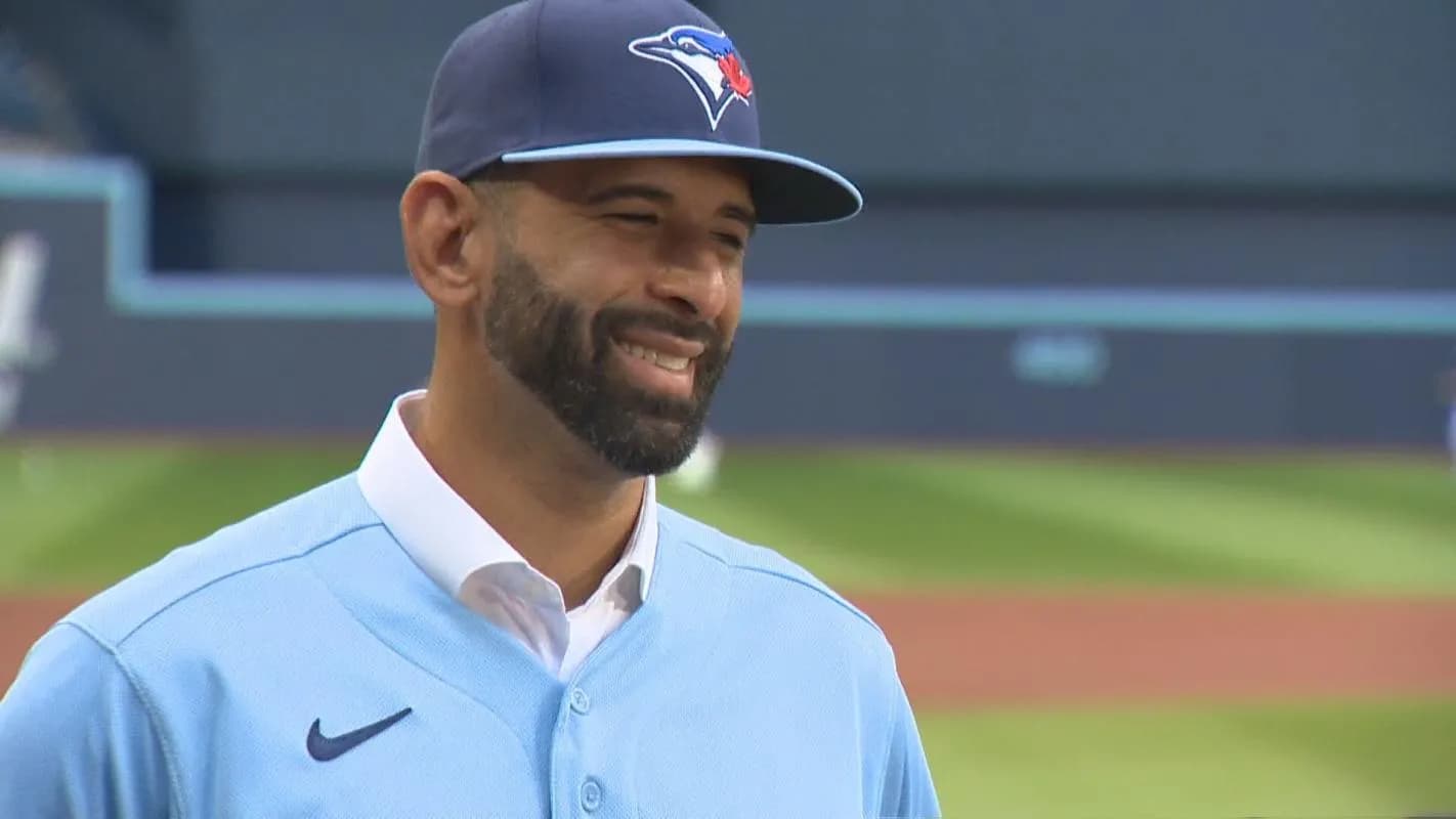 Blue Jays Jose Bautista speaks on his time in Toronto before being inducted into the Canadian Baseball Hall of Fame #bluejays #mlb