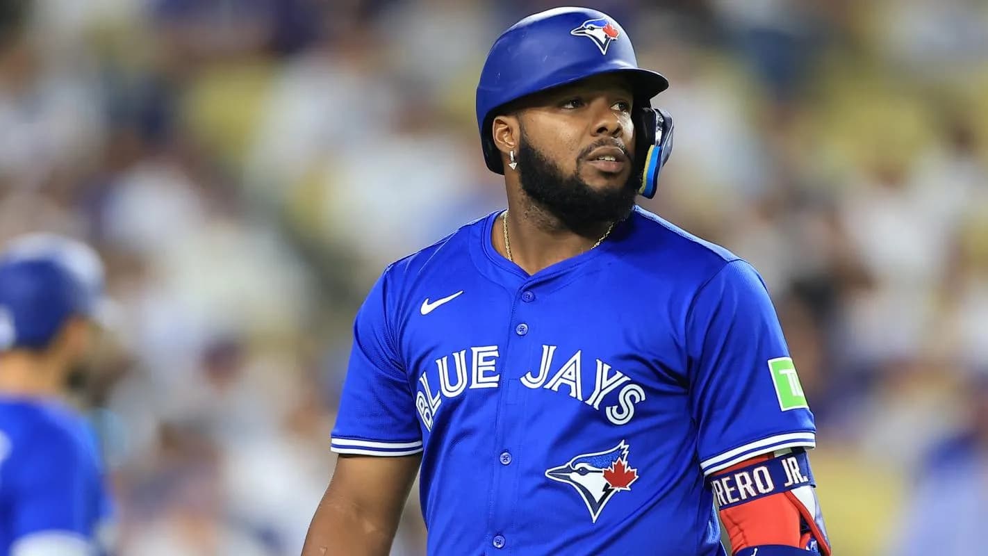 Vladimir Guerrero Jr out of the lineup against the Marlins #bluejays #mlb