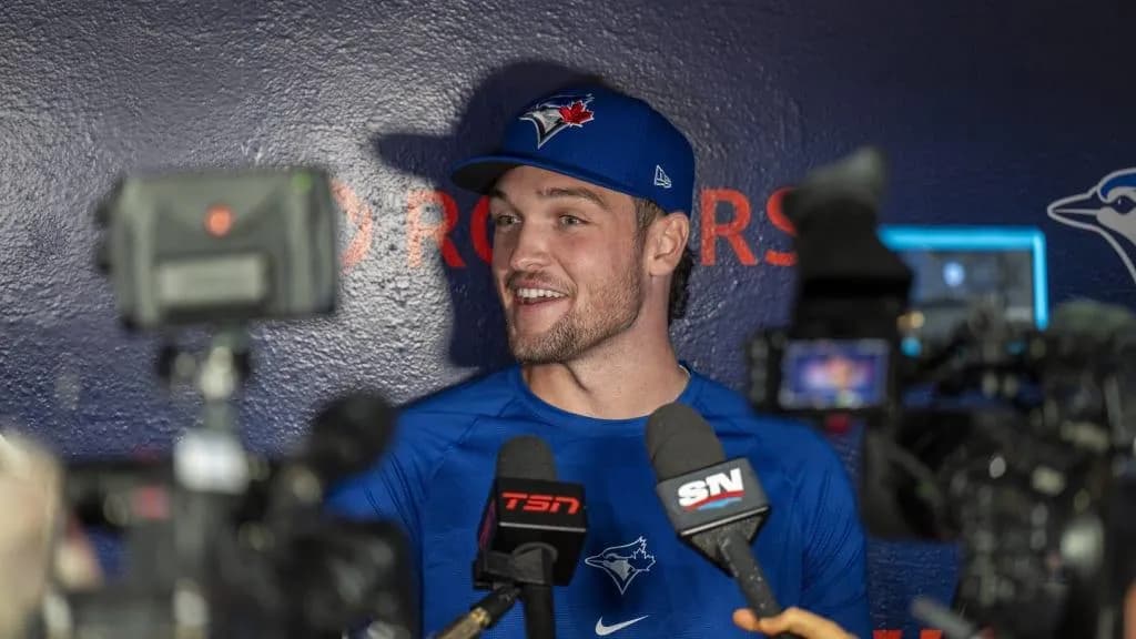 Trey Yesavage speaks on getting called up by the Blue Jays #bluejays #mlb