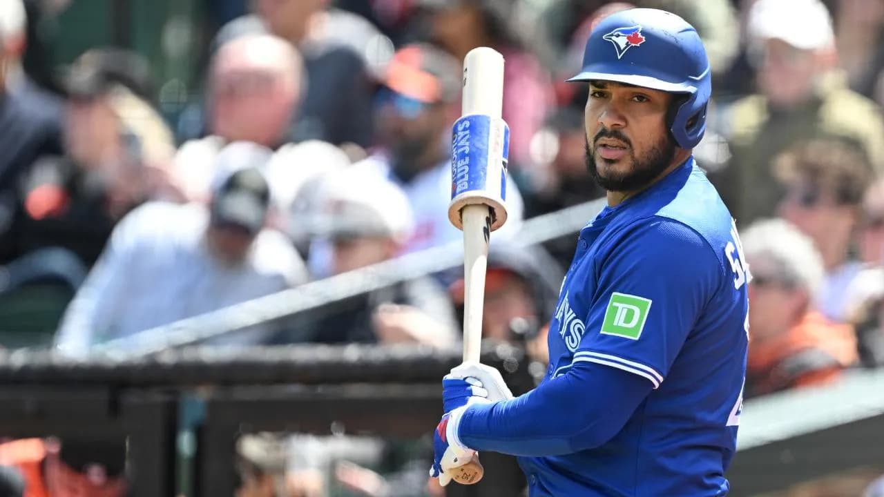 Blue Jays have Anthony Santander in the lineup against the Red Sox #bluejays #mlb