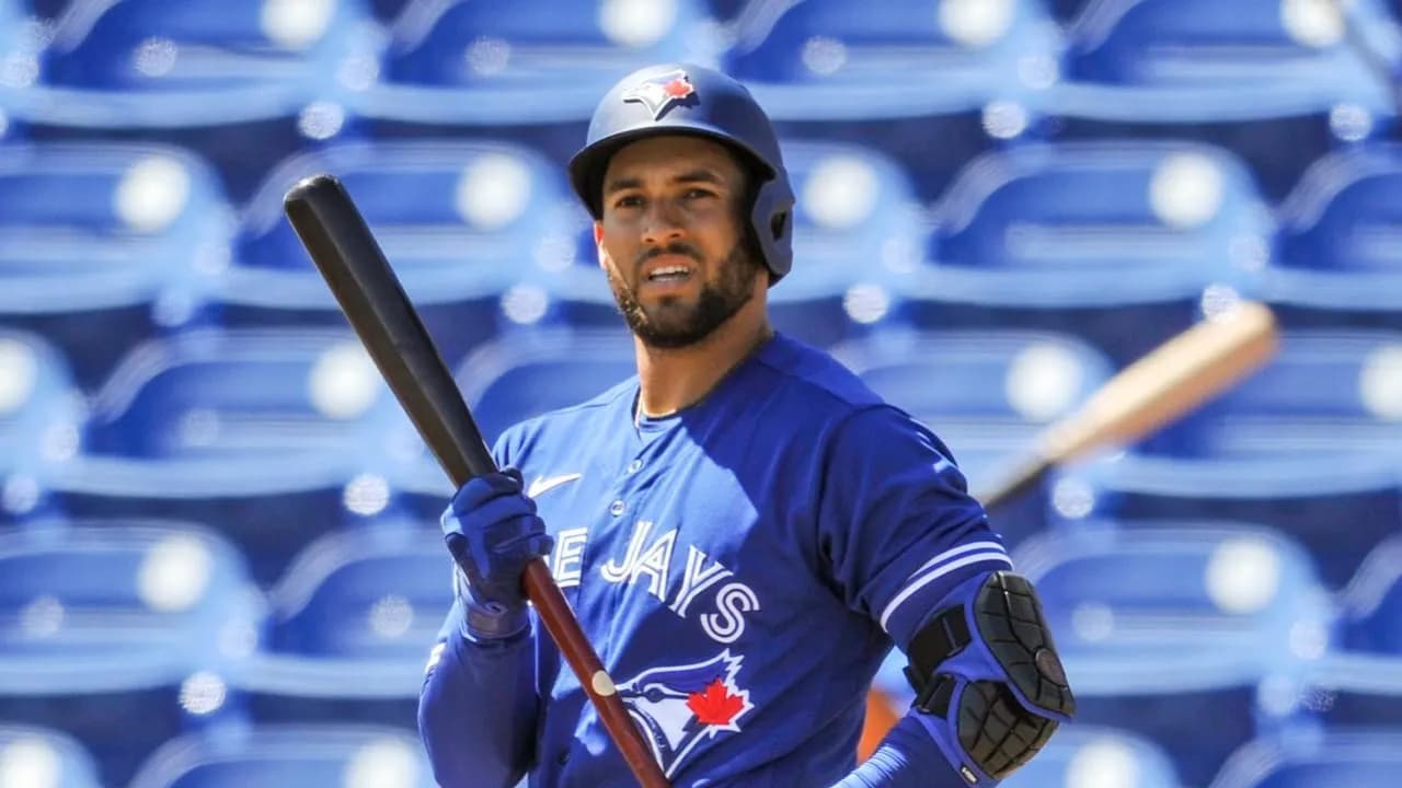 Blue Jays George Springer wants to ride a police horse #bluejays #mlb