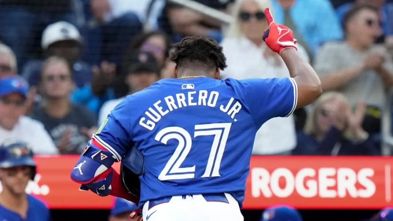 Blue Jays Vladimir Guerrero Jr makes history in game 1 of ALDS #bluejays #mlb