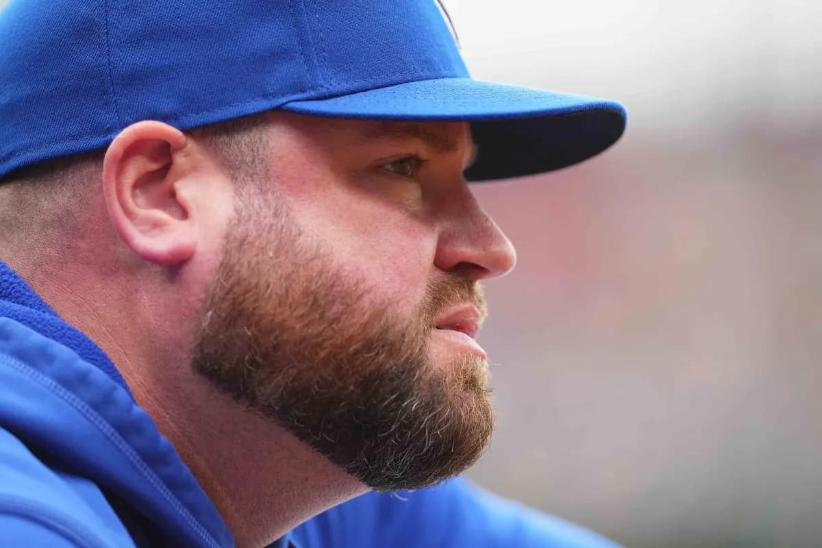 Toronto Blue Jays manager John Schneider (14) watches from the dugout in the second inning against the Baltimore Orioles at Oriole Park at Camden Yards.