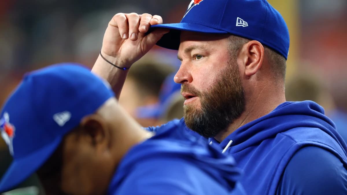 Toronto Blue Jays manager John Schneider against the Arizona Diamondbacks at Chase Field.