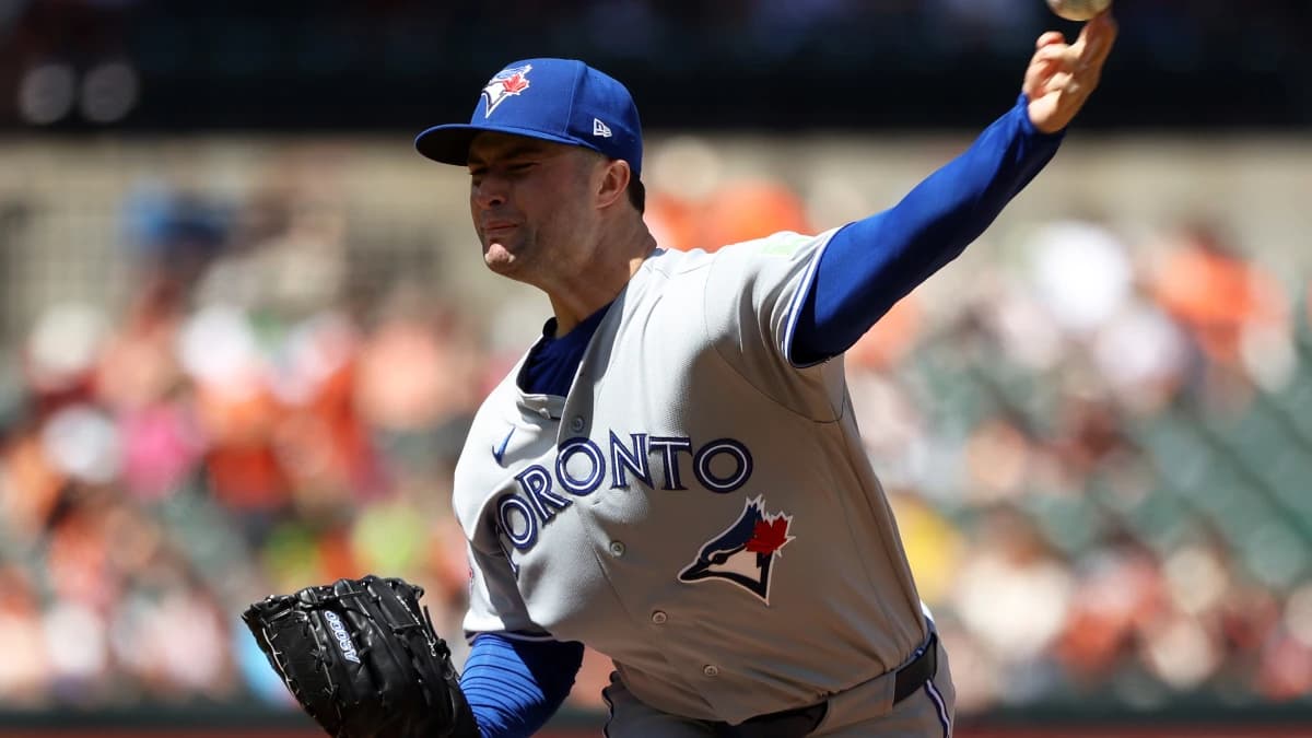 Toronto Blue Jays pitcher Mason Fluharty (68) throws during the eighth inning against the Baltimore Orioles at Oriole Park at Camden Yards.