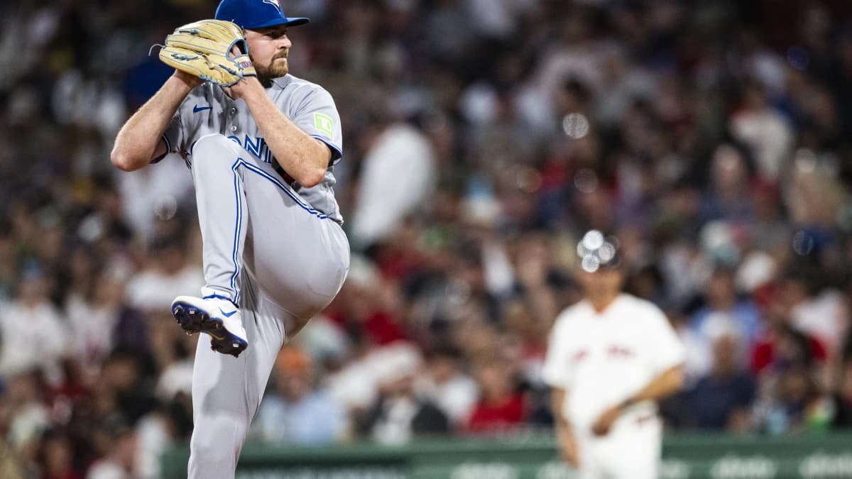 Toronto Blue Jays pitcher Spencer Miles (62) throws in the sixth inning against the Boston Red Sox at Fenway Park.