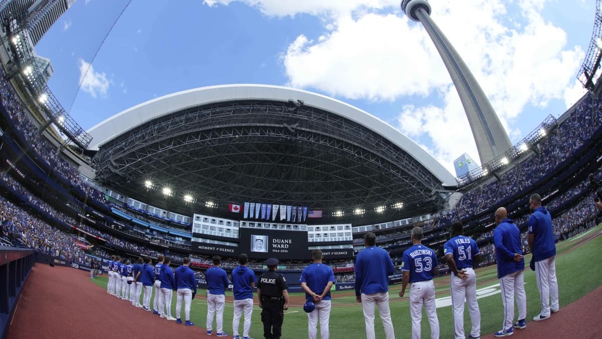 Toronto Blue Jays have a moment of silence to mourn the passing of pitcher Duane Ward before the start of the game against the Chicago White Sox at Rogers Centre.