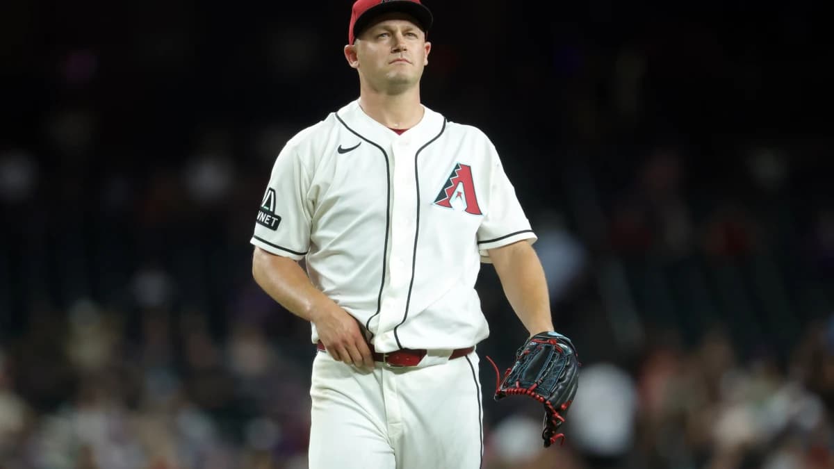 Arizona Diamondbacks pitcher Paul Sewald against the San Diego Padres at Chase Field