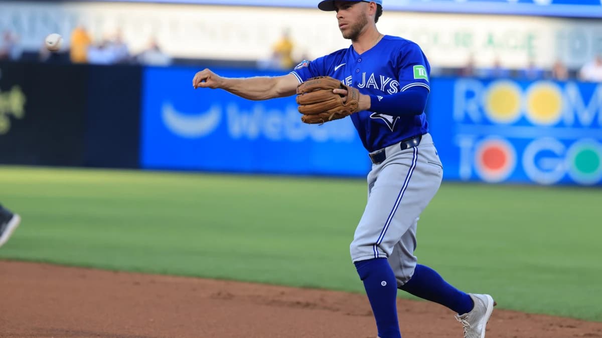 Toronto Blue Jays infielder Rafael Lantigua (72) throws the ball to first base for an out during the first inning against the New York Yankees at George M. Steinbrenner Field
