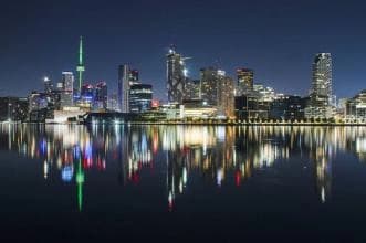 The city of Toronto's skyline.