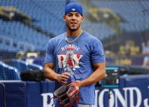 Berrios helps clean up the forest in Puerto Rico #bluejays #mlb