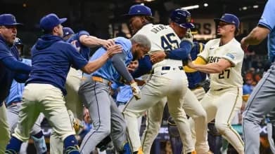 MLB Brawl broke out between the Brewers and Rays
