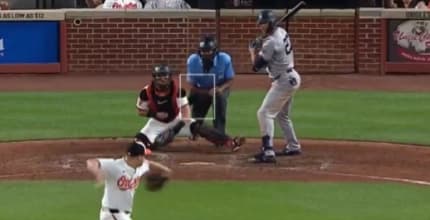 Stanton takes embarrassing swing #yankees #mlb