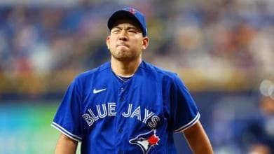 Kikuchi not happy with the Blue Jays run support