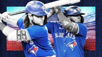 Toronto Blue Jays Bo Bichette and Vlad Guerrero Jr.