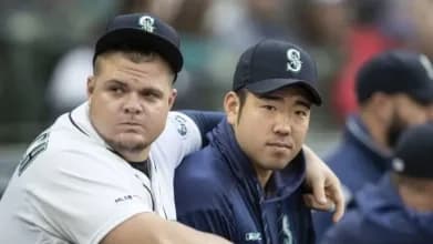 Daniel Vogelbach and Yusei Kikuchi on the Seattle Mariners.