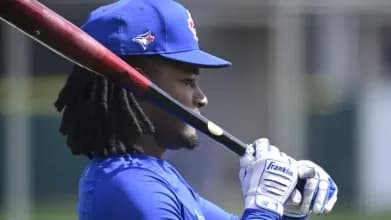 Orelvis Martinez in Toronto Blue Jays Spring Training.