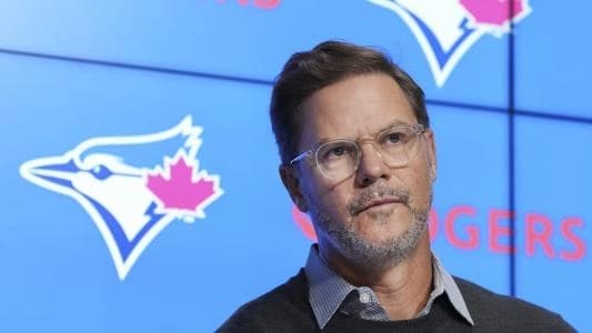 Ross Atkins at Toronto Blue Jays press conference.