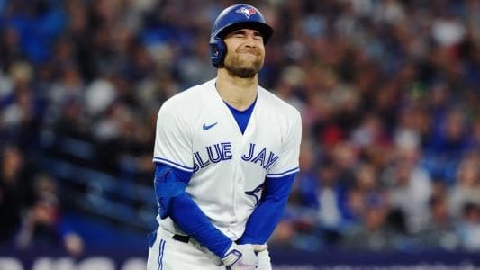 Kiermaier hit by a pitch #bluejays #mlb