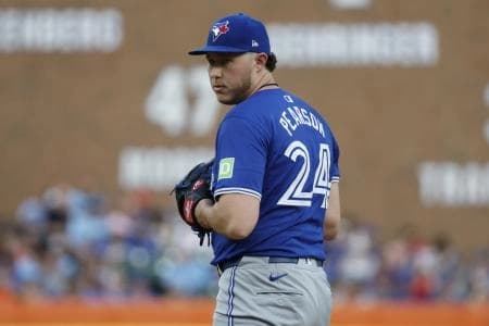 Pearson on the mound for the Jays #mlb #bluejays