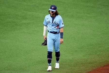 Bichette upset on the field #bluejays #mlb