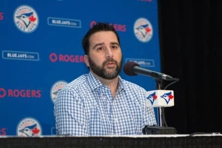 Anthopoulos during press conference #bluejays #mlb