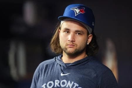 Bichette in the dugout #bluejays #mlb