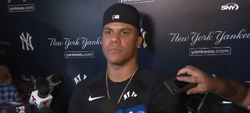 Free agent Juan Soto answering questions regarding free agency #bluejays #mlb