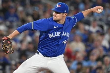 Blue Jays pitcher Brendon Little goes down with an injury #bluejays #mlb