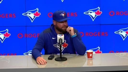 Blue Jays manager John Schneider speaks on Bowden Francis #bluejays #mlb