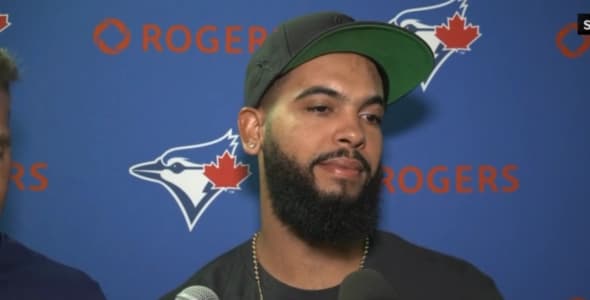 Blue Jays newest pitcher Seranthony Dominguez speaks on how he found out he was traded #bluejays #mlb
