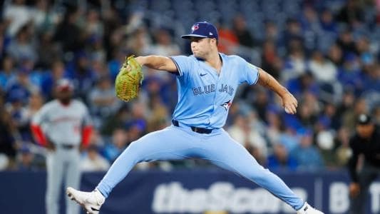 Blue Jays Mason Fluharty dominates against the Rays #bluejays #mlb