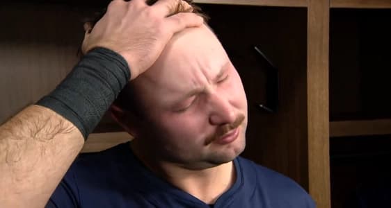 Cal Raleigh and Julio Rodriguez seen losing it after loss to the Blue Jays #bluejays #mlb