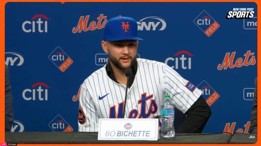 Bo Bichette explains why he chose the New York Mets over the Blue Jays in press conference