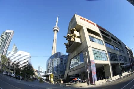 General view of the stadium exterior before game one of the ALCS round for the 2025 MLB playoffs at Rogers Centre