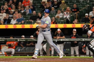 Toronto Blue Jays designated hitter Sean Keys (20) strikes out during the ninth inning at Oriole Park at Camden Yards