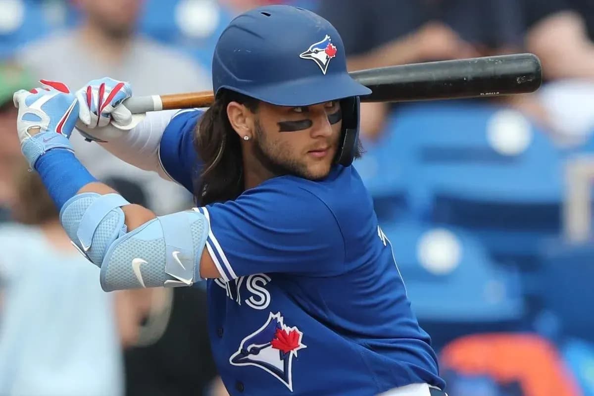 Bo Bichette at bat for the Toronto Blue Jays.