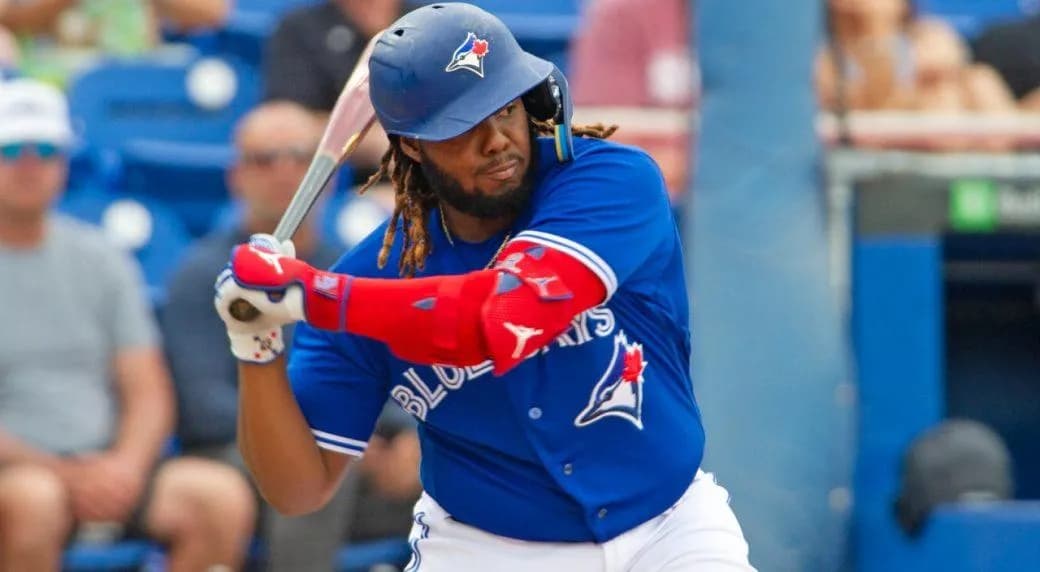 Vladdy at bat