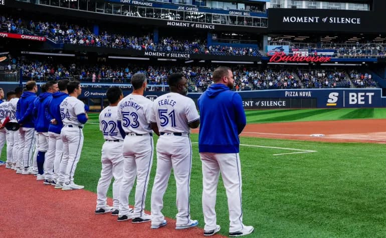 Billy Beane moment of silence #bluejays #mlb