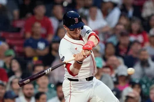 Jansen at the plate with the Red Sox #bluejays #mlb