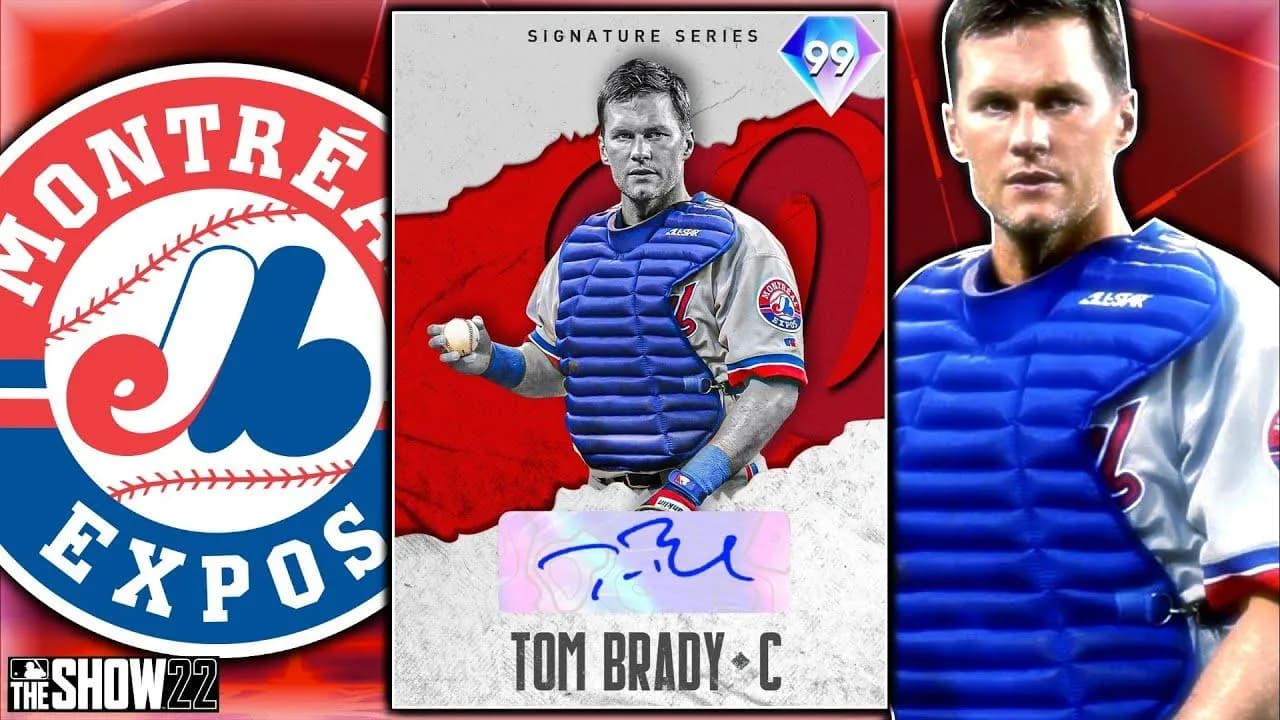 Tom Brady Montreal Expos card