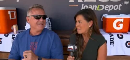 John Gibbons sits down with Hazel Mae #bluejays #mlb