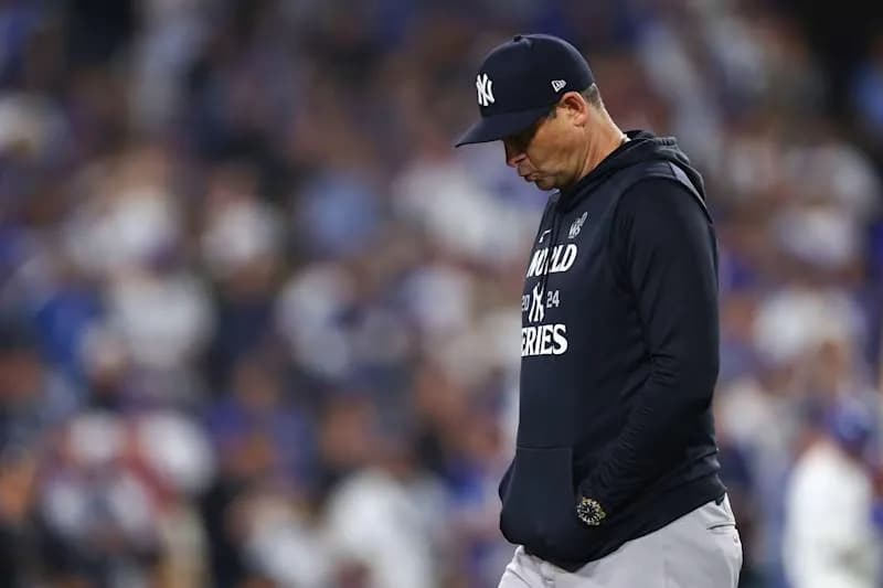 The New York Yankees blow 5-0 lead in game of the World Series and lose #yankees #mlb